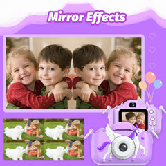 Goopow Kids Selfie Camera compact size, easy for travel and learning.