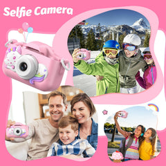 Goopow Kids Selfie Camera with dinosaur cover for protection and fun