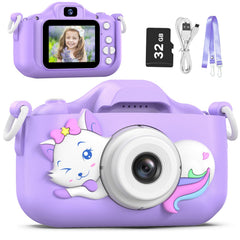 Goopow Kids Selfie Camera front view for easy on-the-go photography