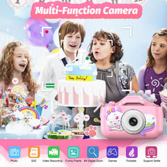Goopow Kids Selfie Camera side design highlighting compact grip for small hands