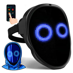 Gootus face-transforming LED mask with app control for customizable animations.