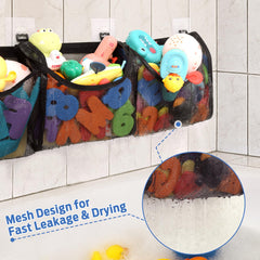 Goowin bath toy storage supports up to 22 lb for sturdy toy organization