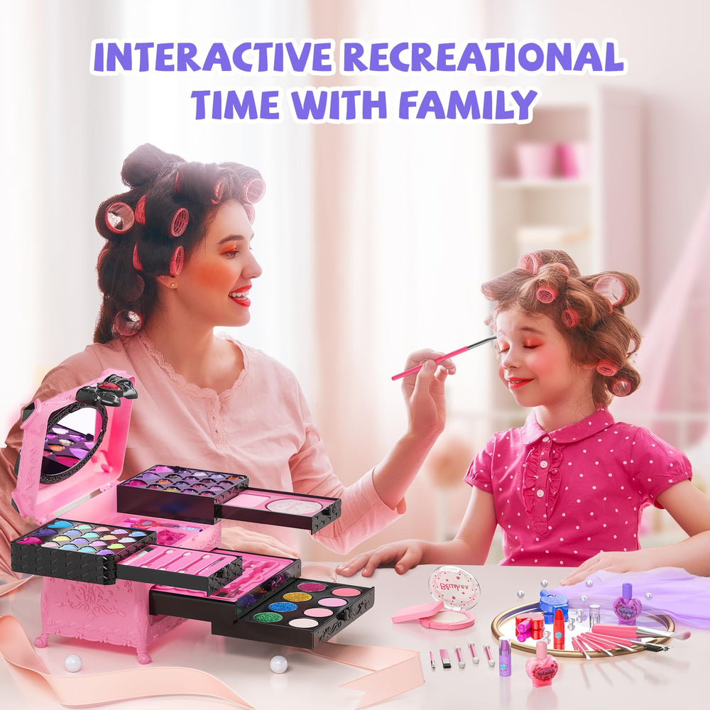 GORISPI brushes help little hands practice gentle makeup application.