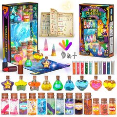 GORISPI Magic Potion Kit display shows components for imaginative play and organized crafting.