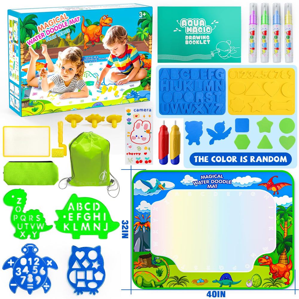Gorispi Water Doodle Mat with neon colors sparks imaginative doodling and learning.