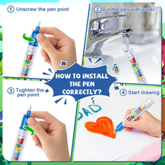 Gorispi Water Doodle Mat is portable and foldable for use at home or on trips.