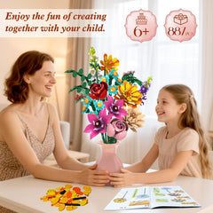 GoStock Flower Bouquet Building Set includes 13 flower types for colorful arrangements