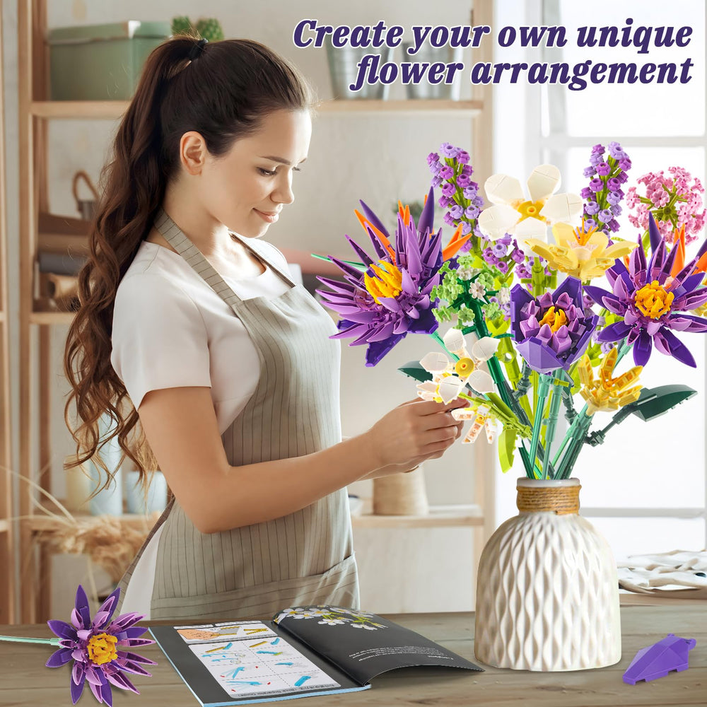 GoStock lavender and verbena accents brighten desks and shelves.