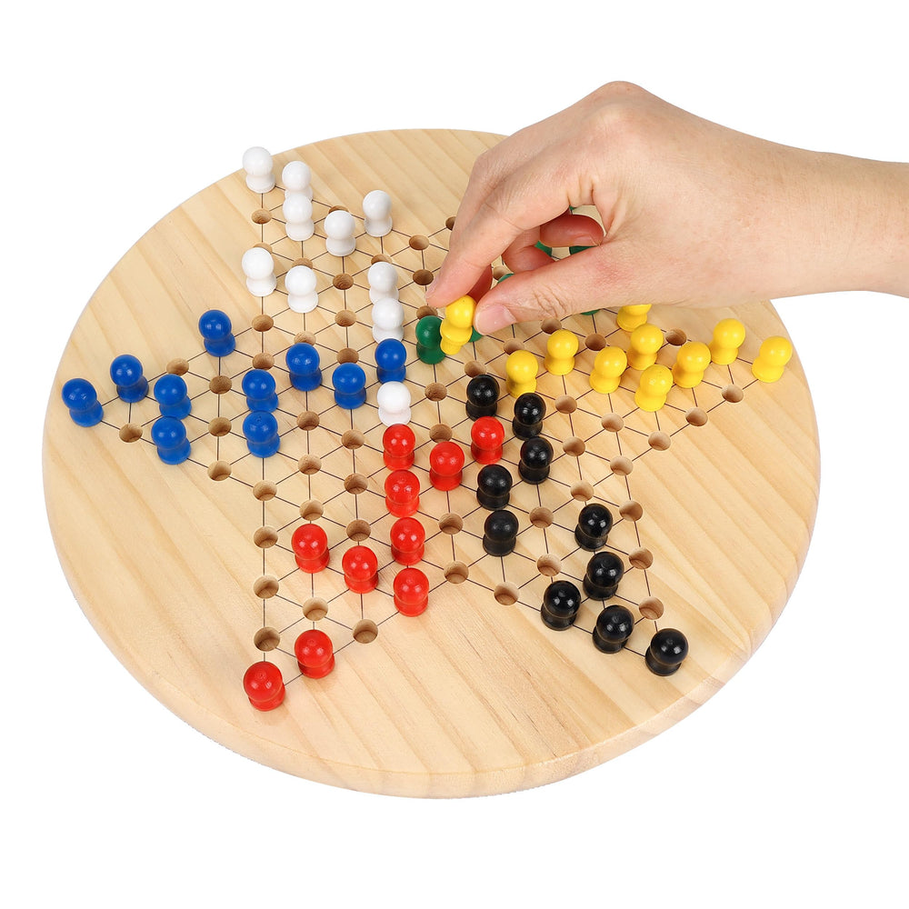 Gothink Chinese Checkers travel-friendly set for on-the-go entertainment.
