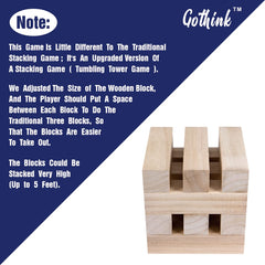 GOTHINK eco-conscious jumbo blocks for indoor and outdoor use.