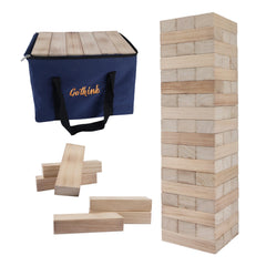 GOTHINK giant tumble tower outdoor playset with large blocks for backyard fun.