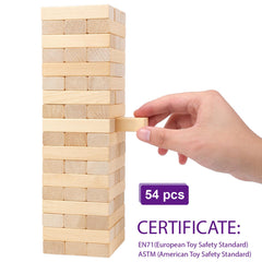 GOTHINK Tumble Tower domino play creates satisfying chain reactions.