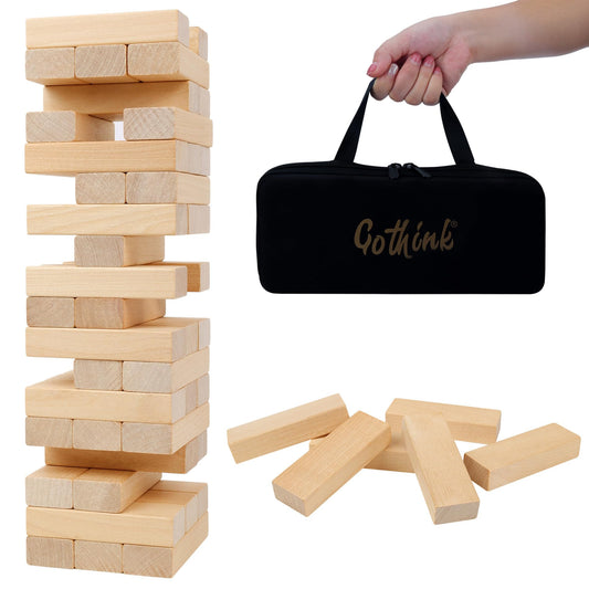 GOTHINK Tumble Tower setup sleeve streamlines stacking for quick play.