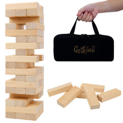 GOTHINK Tumble Tower setup sleeve streamlines stacking for quick play.