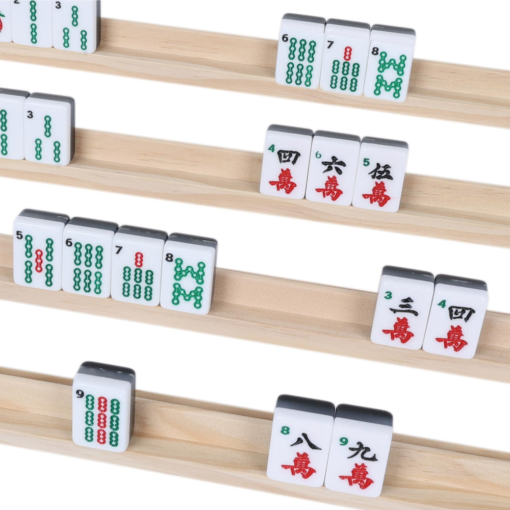 GOTHINK mahjong trays holding tiles for organized gameplay