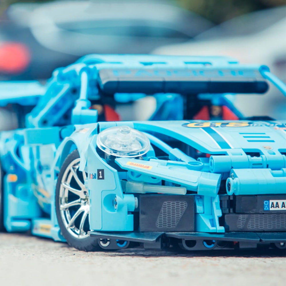 GOTIMON Blue Sports Car 911 headlights and taillights with crisp detailing