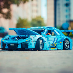 GOTIMON Blue Sports Car 911 rear view highlighting bumper and taillight details