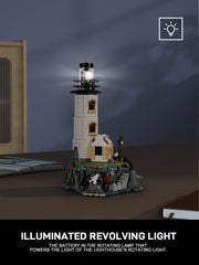 GOTIMON lighthouse display piece sits well on shelves or desks for visibility.