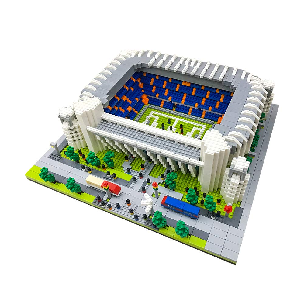 GOTIMON Micro Mini Blocks Football Stadium assembled, a detailed display piece for fans