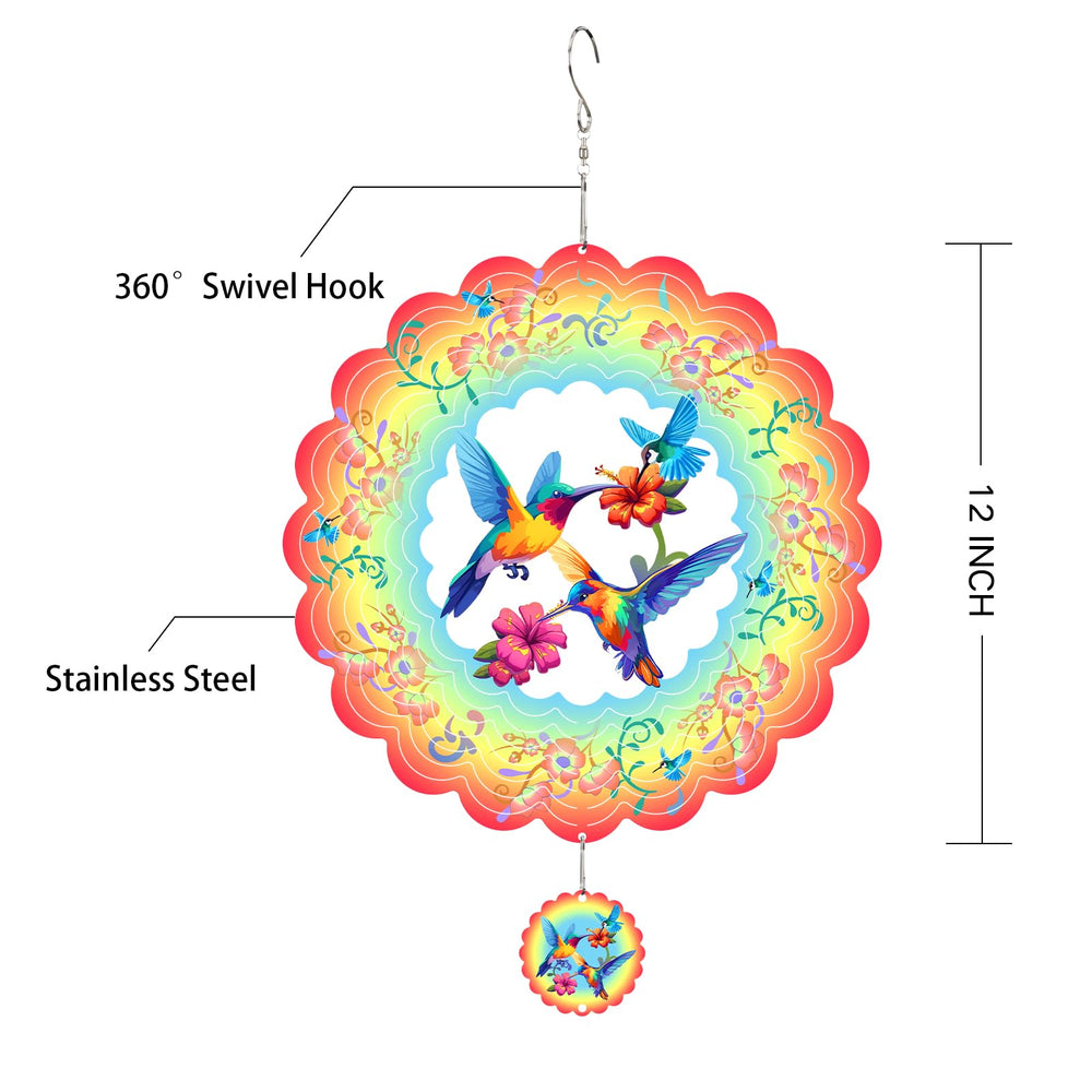 Gotome stainless steel wind spinner resists weather and rust for long-lasting charm.