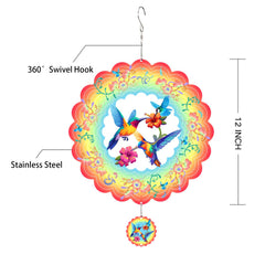 Gotome stainless steel wind spinner resists weather and rust for long-lasting charm.