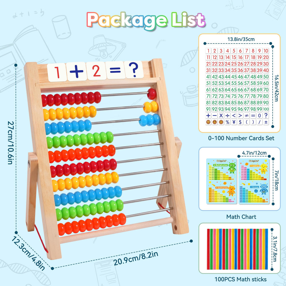 Gotoofun abacus flash cards show numbers and symbols to boost number sense.