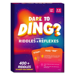 Gouda Games Dare to Ding dice for fast-paced rounds during family game night.