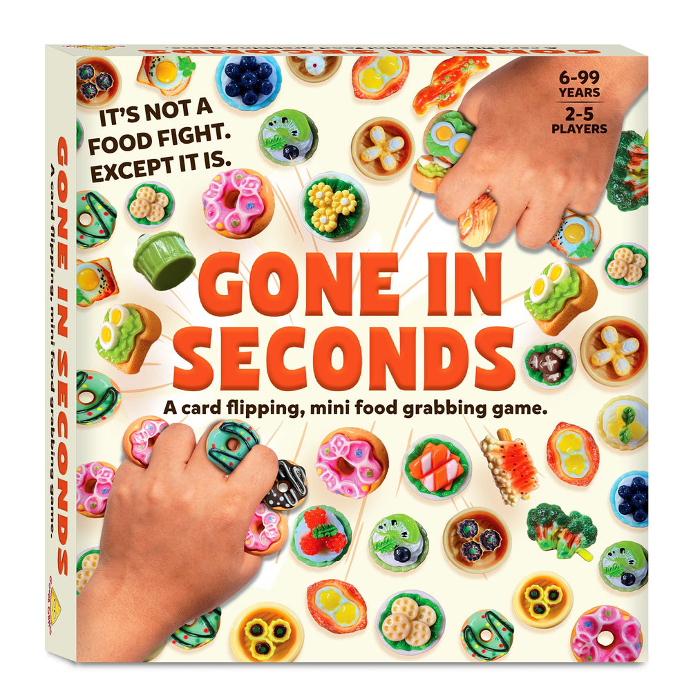 Gouda Games Gone in Seconds card flip in action, showcasing quick thinking and fast reflexes