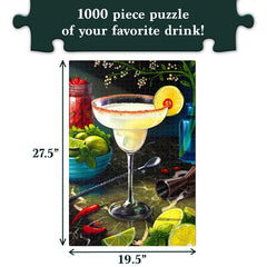 Gouda Games Margarita puzzle pieces spread reveals bright artwork