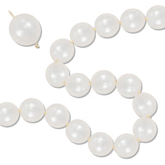 Govpy pearl white linking balloons for quick arch and garland creation.