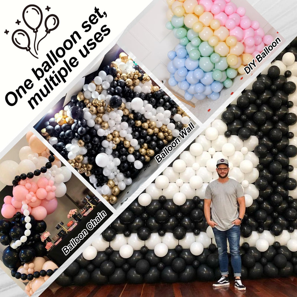 Govpy wedding and party decor with durable reusable linked balloons
