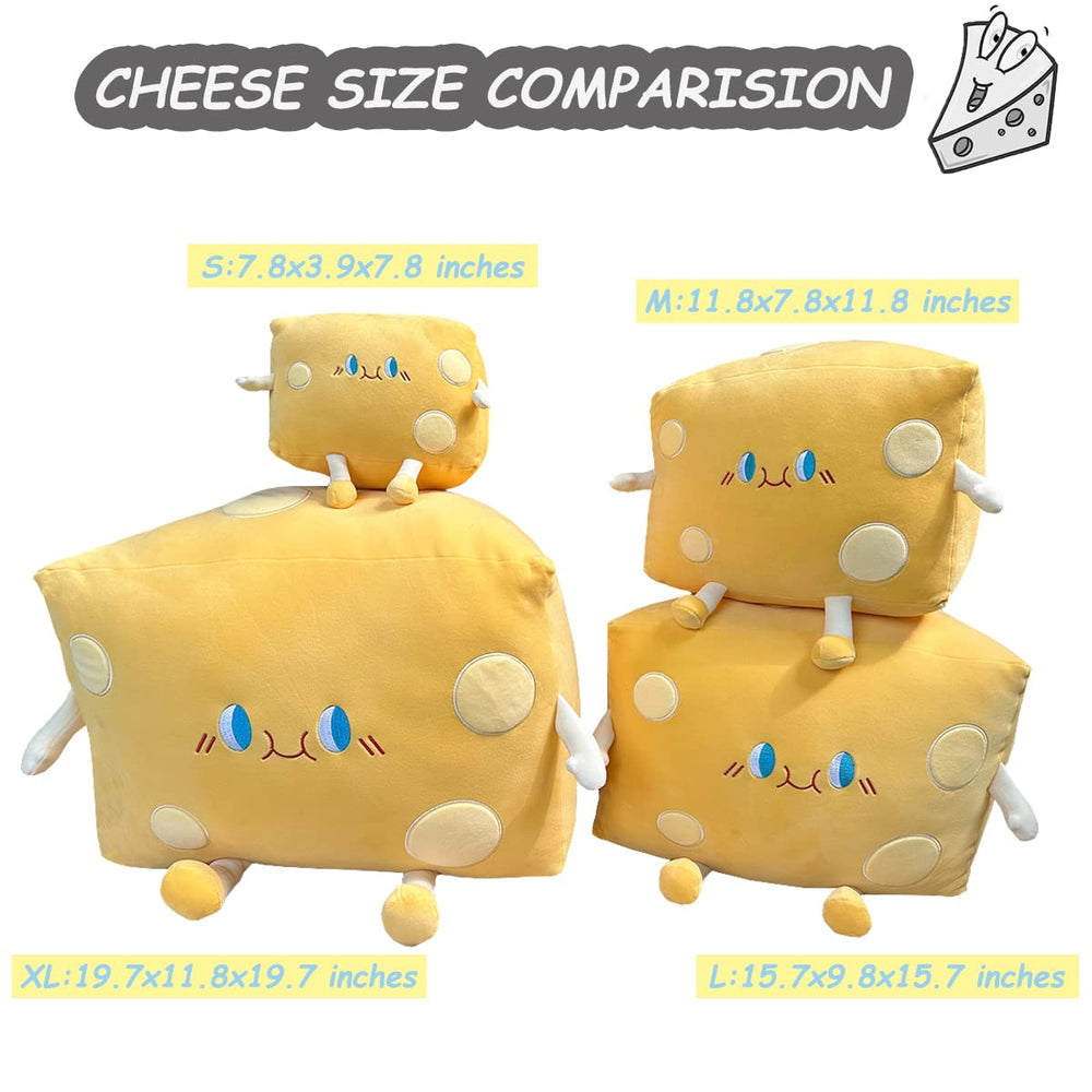 Goylmc cheese plush soft short plush fabric and fill.