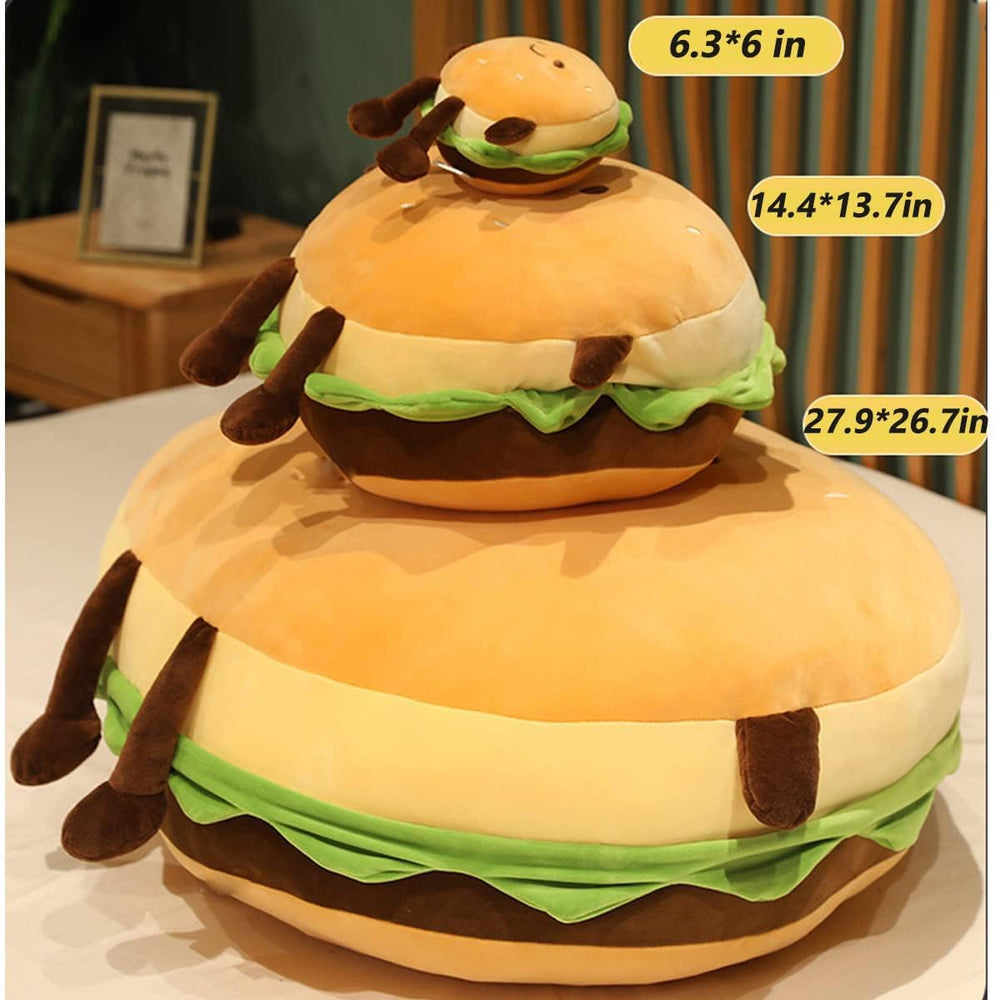 Goylmc hamburger plush pillow care instructions, easy to clean