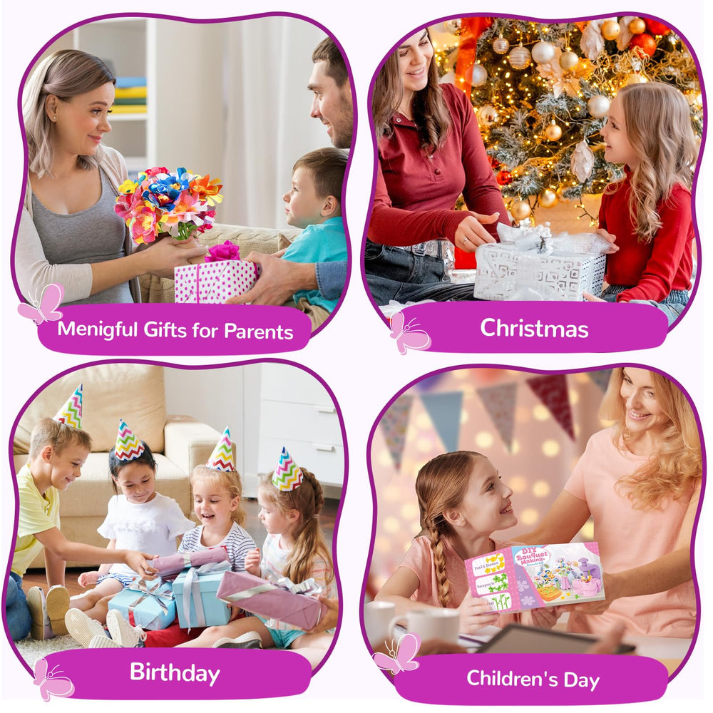 GPPNKC flower kit inspires imaginative play and fine motor skills.