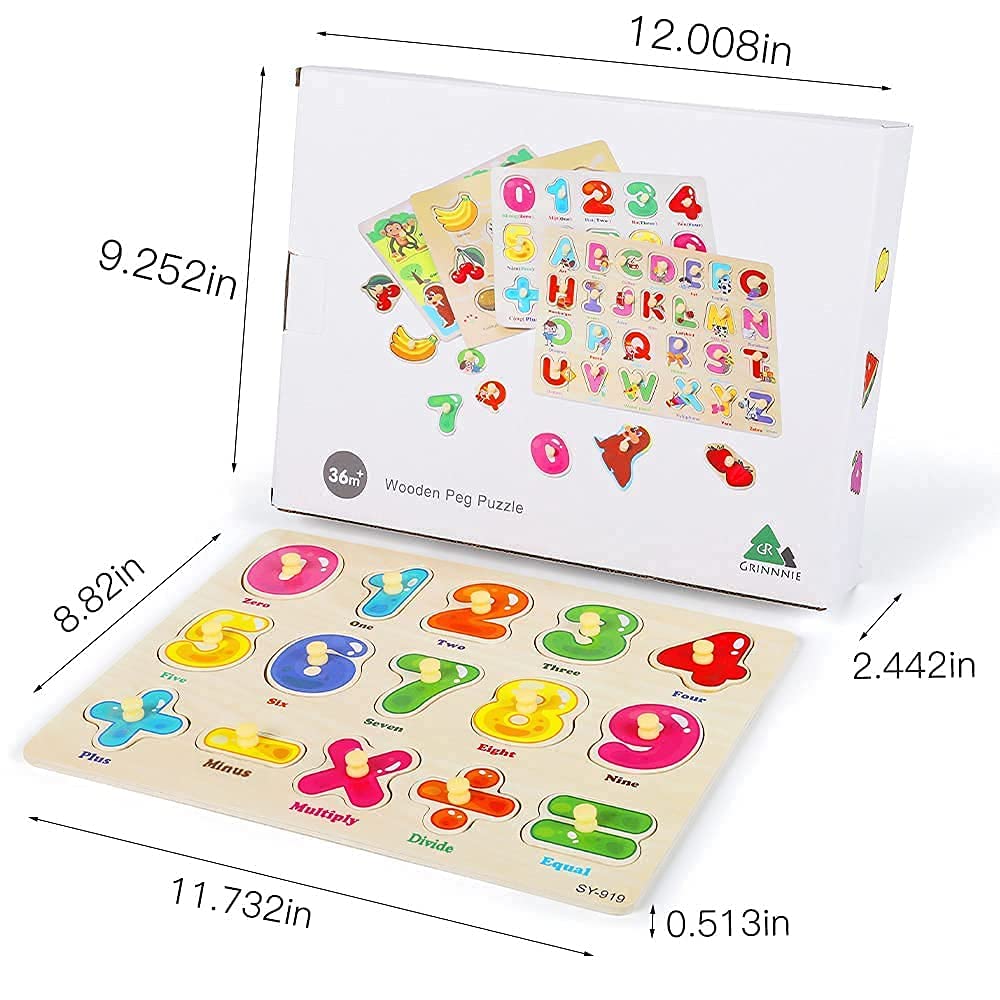 GR GRINNNIE toddler puzzle set makes a thoughtful preschool gift.
