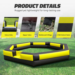 GR8FUN Gaga Ball Pit with Velcro entrance for easy access.