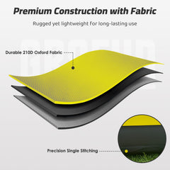 GR8FUN zipper deflation valve for fast packing after play.