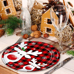 GrabnGoParty Christmas napkins provide soft, absorbent wipes for tidy winter meals.