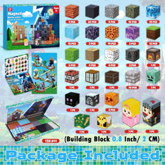 GraceDuck 150 magnetic cubes in 26 colors for creative STEM construction