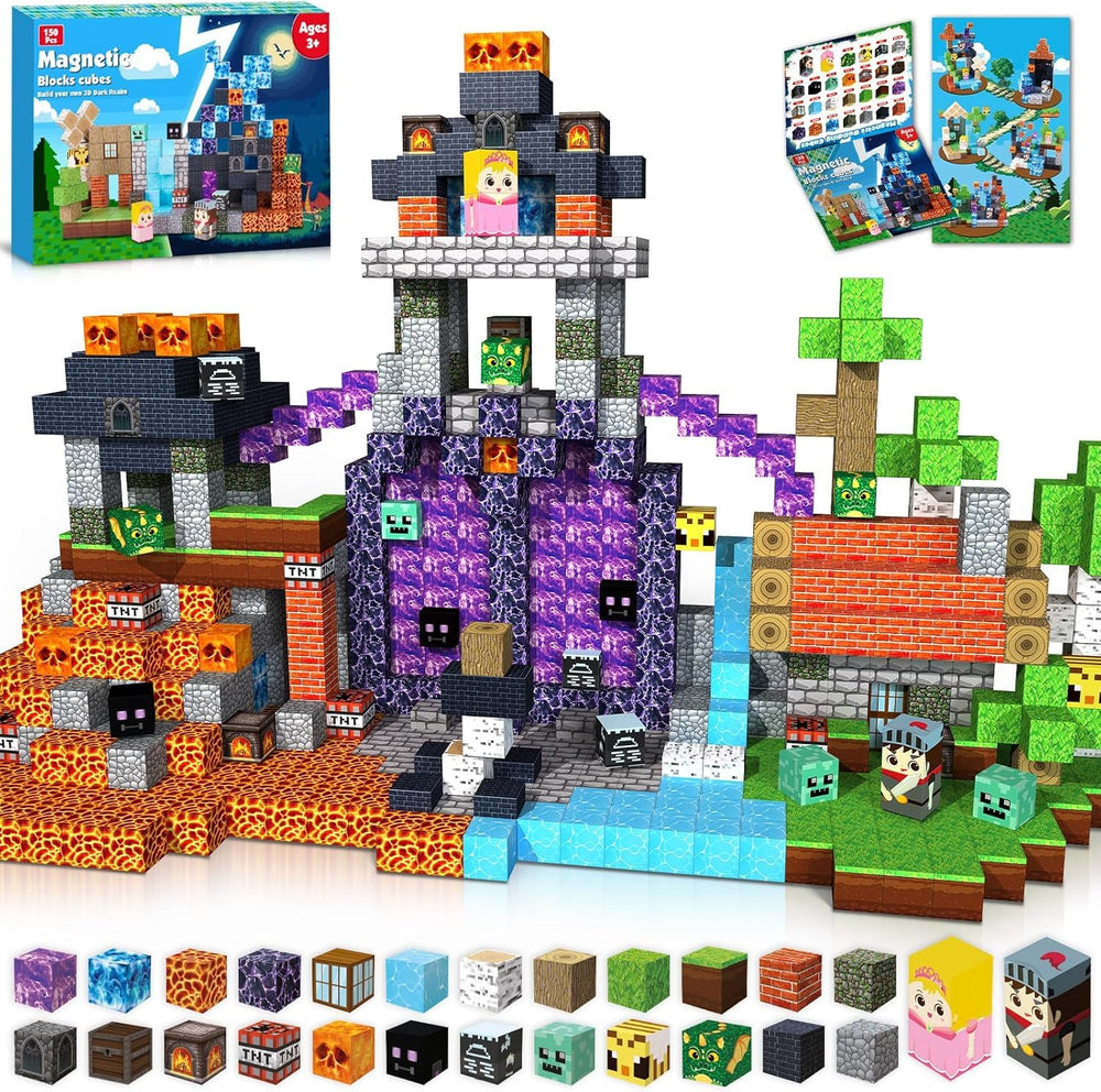GraceDuck dark hell forest castle blocks for imaginative building play