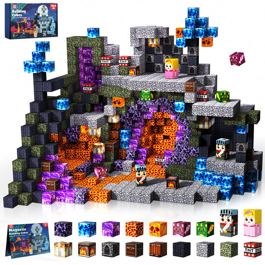 GraceDuck Magnetic Blocks dark sword domain castle inspires imaginative building play