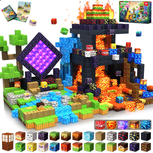 GraceDuck magnetic blocks featuring dinosaurs promote STEM exploration and imaginative play.
