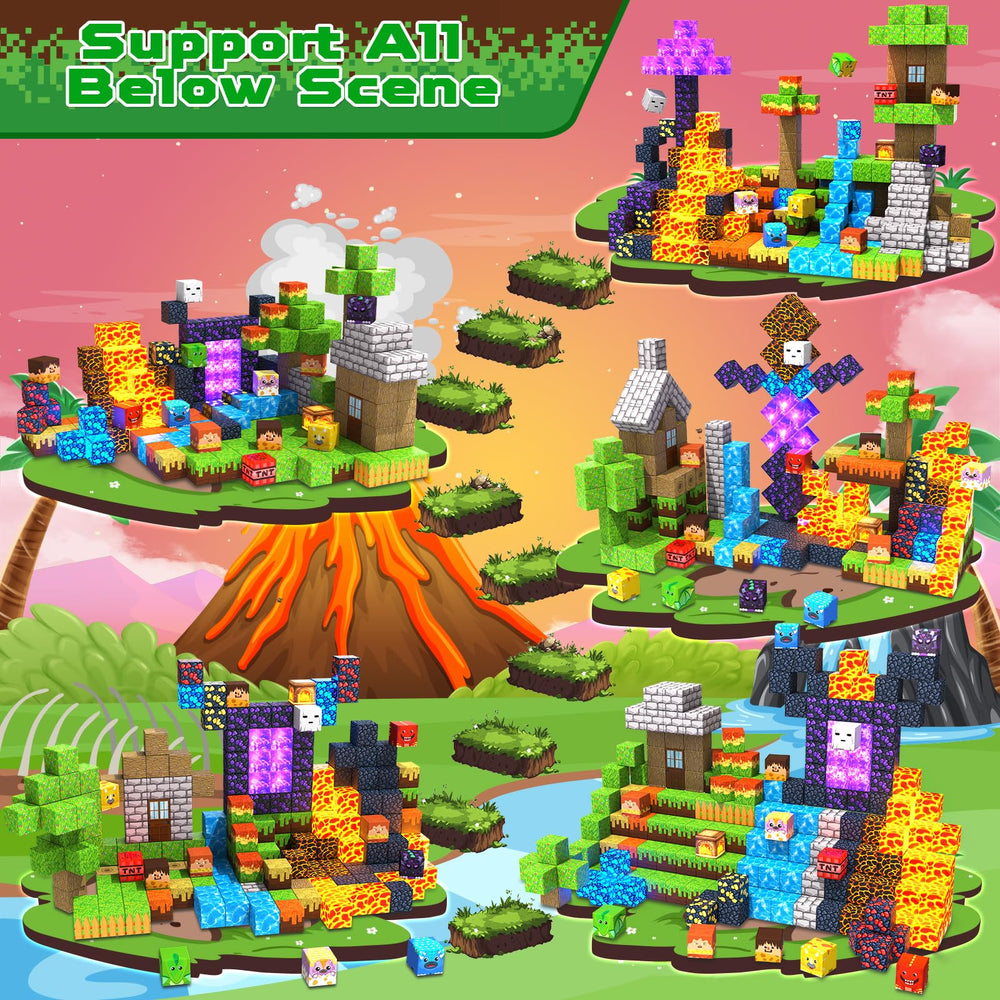 GraceDuck magnetic blocks forest castle spark storytelling and cooperative building.