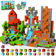 GraceDuck magnetic blocks form an adventure castle with 150 pieces for imaginative play.