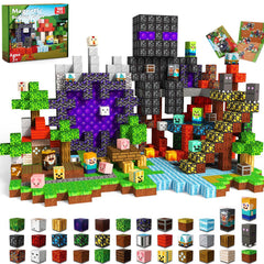 GraceDuck magnetic blocks set open box showing colorful pieces for play