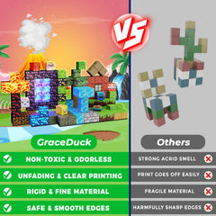 GraceDuck sensory toy blocks rustle to engage attention and fine motor skills.
