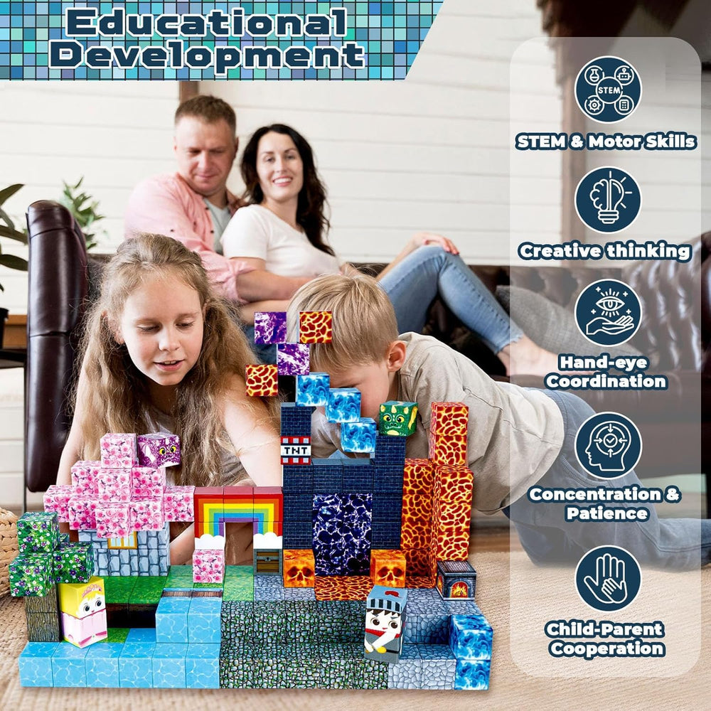 GraceDuck STEM learning blocks encourage focused, screen-free creativity