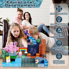 GraceDuck STEM learning blocks encourage focused, screen-free creativity