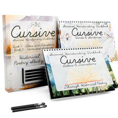 Graceful By Design grooved handwriting workbook cover with colorful practice pages for beginners.
