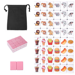 GRACIAS mahjong tiles with pink patterns, durable and visually appealing for relaxed game nights.